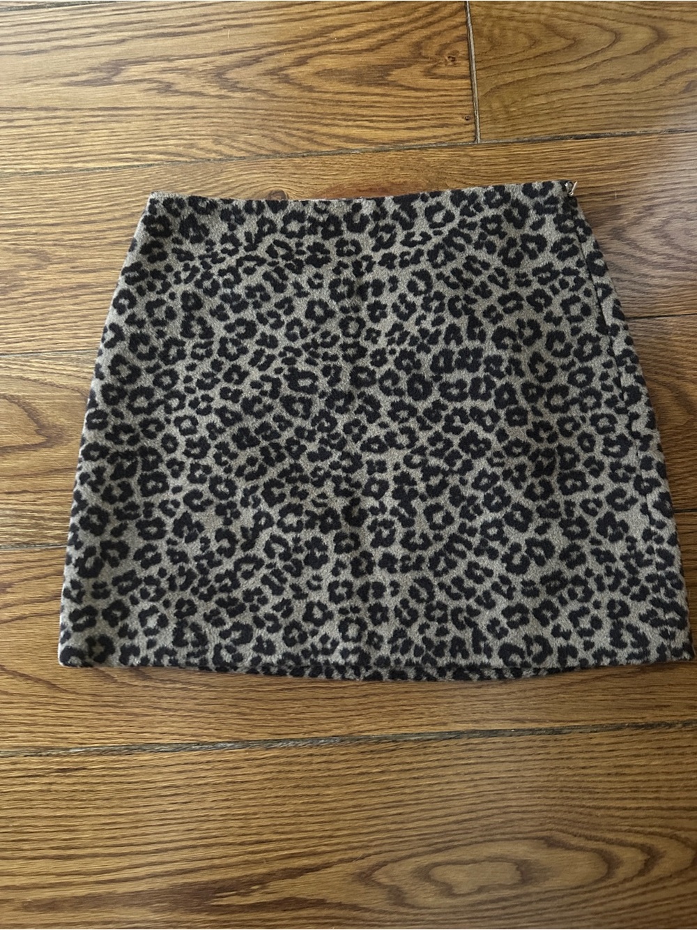 LOFT Leopard Print Mini Skirt - Tan and Black